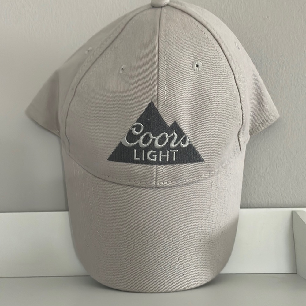 Coors Lite grey baseball cap new